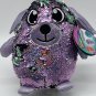 SHIMMEEZ 8" Delilah Dog Sequin Plush Stuffed Animal Purple Green