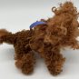 MANHATTAN TOY PIERRE WAITS PATIENTLY Brown MINI POODLE PLUSH Collar Leash Curly