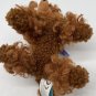 MANHATTAN TOY PIERRE WAITS PATIENTLY Brown MINI POODLE PLUSH Collar Leash Curly