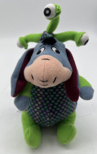 Disney's Winnie the Pooh "Eeyore" dressed in Alien Suit 7" Plush Monster's Inc.