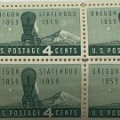 US Scott #1124, Plate Block #26236 1958 "OREGON STATEHOOD"  4c MINT