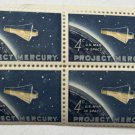 1962 - PROJECT MERCURY - Vintage Mint -MNH- Block of Four Postage Stamps