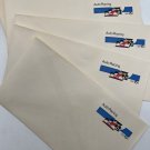 Vintage Envelopes Pre-Stamped 15 cent air Auto Racing stamp unused LOT OF 5 RARE