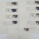 United States 1980 Winter Olympic Games Lake Placid Collection of 9 FDC Grp 2