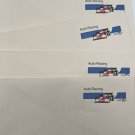 Vintage Envelopes Pre-Stamped 15 cent air Auto Racing stamp unused LOT OF 4 RARE