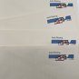 Vintage Envelopes Pre-Stamped 15 cent air Auto Racing stamp unused LOT OF 4 RARE