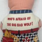 3 Little Pigs Cranston cut & sew pig Nursery decoration Pigs Straw, Wood, Brick