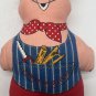 3 Little Pigs Cranston cut & sew pig Nursery decoration Pigs Straw, Wood, Brick