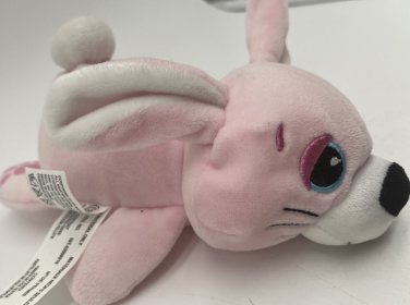 Cutetitos Pink Hoppito Bunnito With Purple Chili Pepper Beanbag Plush Bunny Toy