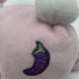 Cutetitos Pink Hoppito Bunnito With Purple Chili Pepper Beanbag Plush Bunny Toy