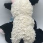 Kelly Toy Cow Plush Stuffed Animal 11†Sitting black white soft Blue Ribbon Bow