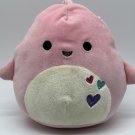 RARE Squishmallows Selene the Pink Shark 8" Hearts Valentines Day 08/2019 tag