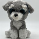 Ty Beanie Boo Whiskers Schnauser Dog Glitter Eyes Plush Animal 2015 9”
