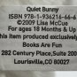 QUIET BUNNY Plush Rabbit Lisa McCue Stuffed Rabbit HTF RARE With Tags