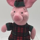 Disney Bean Bag Plush Toy Piglet in Plaid Pajamas PJs