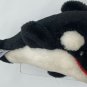Vintage 1991 Sea World SHAMU Killer Whale Orca Plush Stuffed Animal Toy 8â