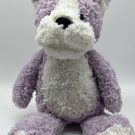 Manhattan Toy Company Best Friends Fritz Bulldog Lavender White Plush 14”