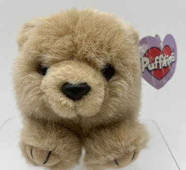 HONEY THE BEAR  PUFFKINS By Swibco vintage plush Stuffed Animal /w tags 1997