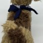 Old Navy Puppy Dog Blue Bandana Plush 8" Stuffed Animal Brown Tan Terrier