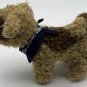 Old Navy Puppy Dog Blue Bandana Plush 8" Stuffed Animal Brown Tan Terrier