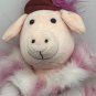 New W/ Tags Jellycat Pig Plush Fur Coat Piggy 10" Stuffed Animal Rare
