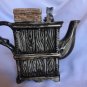 Old Desk Figural Teapot Decorative Ceramic Brown Cabinet Dishes Basket Kitty 5&acirc;��