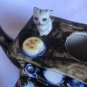 Old Desk Figural Teapot Decorative Ceramic Brown Cabinet Dishes Basket Kitty 5&acirc;��
