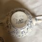 K&Atilde;&frac14;tahya Ceramics, Altin Gini Signed, Small Teapot, Hand Painted White & Blue 5&acirc;��