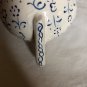 K&Atilde;&frac14;tahya Ceramics, Altin Gini Signed, Small Teapot, Hand Painted White & Blue 5&acirc;��