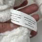 American Greeting Stuffed Plush Shaggy Ribbed Corduroy White Easter Bunny Rabbit