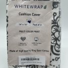 Forest Grey 059 Multi Color Print Cotton Cushion Cover 16X16”- Pack of 2