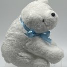Bath & Body Works BBW White Polar Bear with Blue Ribbon