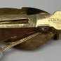 Vintage Japan Gold Leaf Hair Clip With Faux-Pearls And Rhinestone 2&acirc;��