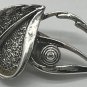 Vintage Clip On Earrings Sarah Coventry Silver Tone Leaves Leaf Wind song Signed