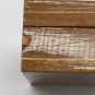 VINTAGE WOODEN TRINKET BOX WITH INLAY DECORATION LID 4â x 4â