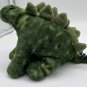 WILD REPUBLIC Green Fleece STEGASAURUS Dinosaur 9" Soft Plush Weighted