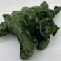 WILD REPUBLIC Green Fleece STEGASAURUS Dinosaur 9" Soft Plush Weighted