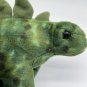 WILD REPUBLIC Green Fleece STEGASAURUS Dinosaur 9" Soft Plush Weighted