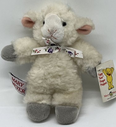 MARY MEYER 1996 Tippy Toes LAMB Nursery Rhyme 6" Finger Puppet