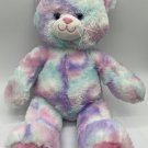 Build a Bear Kitty Cat Pastel Swirl 15” Plush Tie Dye Voice Box Meows