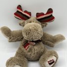 Pier 1 Imports Reindeer Plush Stuffed Animal Toy Brown Holiday Christmas Soft 8”