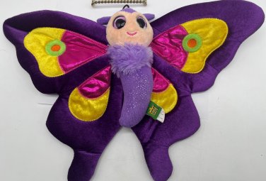 Butterfly Plush Wild Republic Purple Velvet pink 2015 Stuffed Toy Bug 17" wings