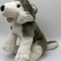 Build A Bear 14" Wolf Husky Plush Stuffed Animal Puppy Dog Grey White