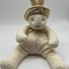 Hallmark Bunnies by the Bay Baylee Cream Rabbit Embroidered Hat 2002 VTG 12”