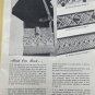 Belt and Purse Macrame Designs (12)Pattern Book 1971 Hippie Fringe Bags Vintage