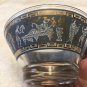 Vintage Set 2 CERA GLASS Etruscan Frieze Serving Bowls w/ Greek Key Pattern RARE