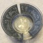 Vintage Set 2 CERA GLASS Etruscan Frieze Serving Bowls w/ Greek Key Pattern RARE
