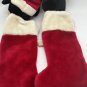 Mickey & Minnie Mouse 3D Plush Red Christmas Stocking Disneyland 22" Vintage