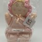 Eden So Soft baby doll pink pastel plush lovey satin trim yarn hair  10"