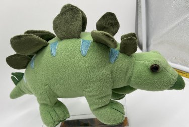Aurora World STEGOSAURUS Dinosaur 2-Tone  Green 13in Stuffed Plush